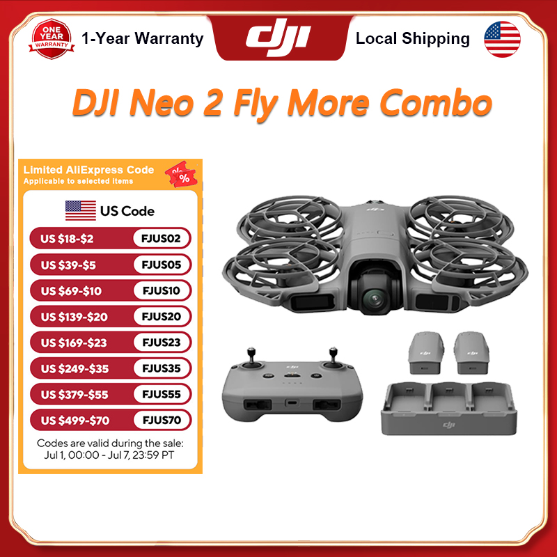 Drone Rc N3 3 Batteries - DJI Neo 2 Fly More Combo