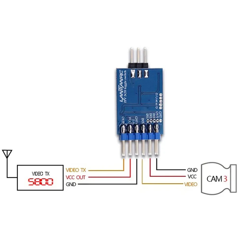 3 Channel Video Switcher Modul - Drone Switch Rc review and price