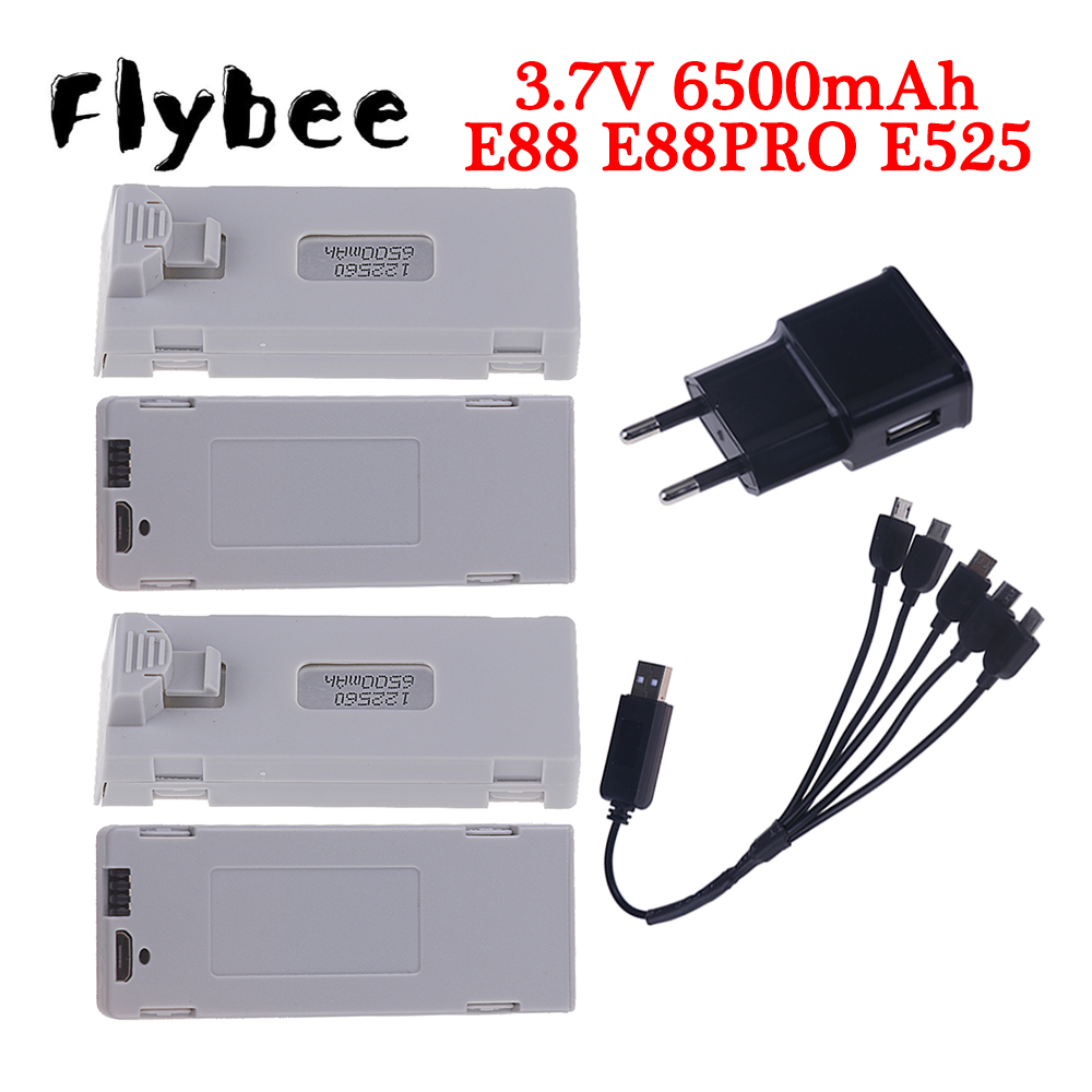 Original E88 Battery 3.7V 6500 - Drone Lipo Battery review and price