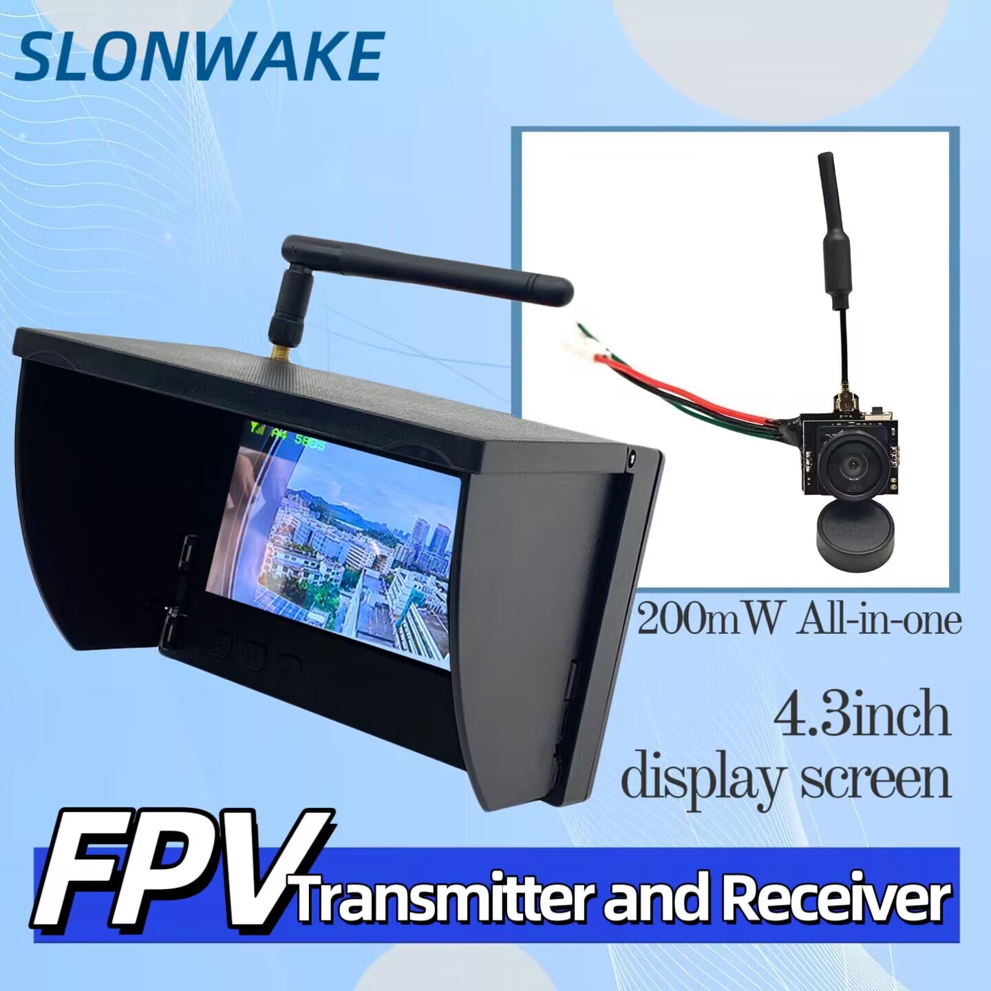 SLONWAKE 5.8G Analog Video Tra - Drone Rc With Screen review and price