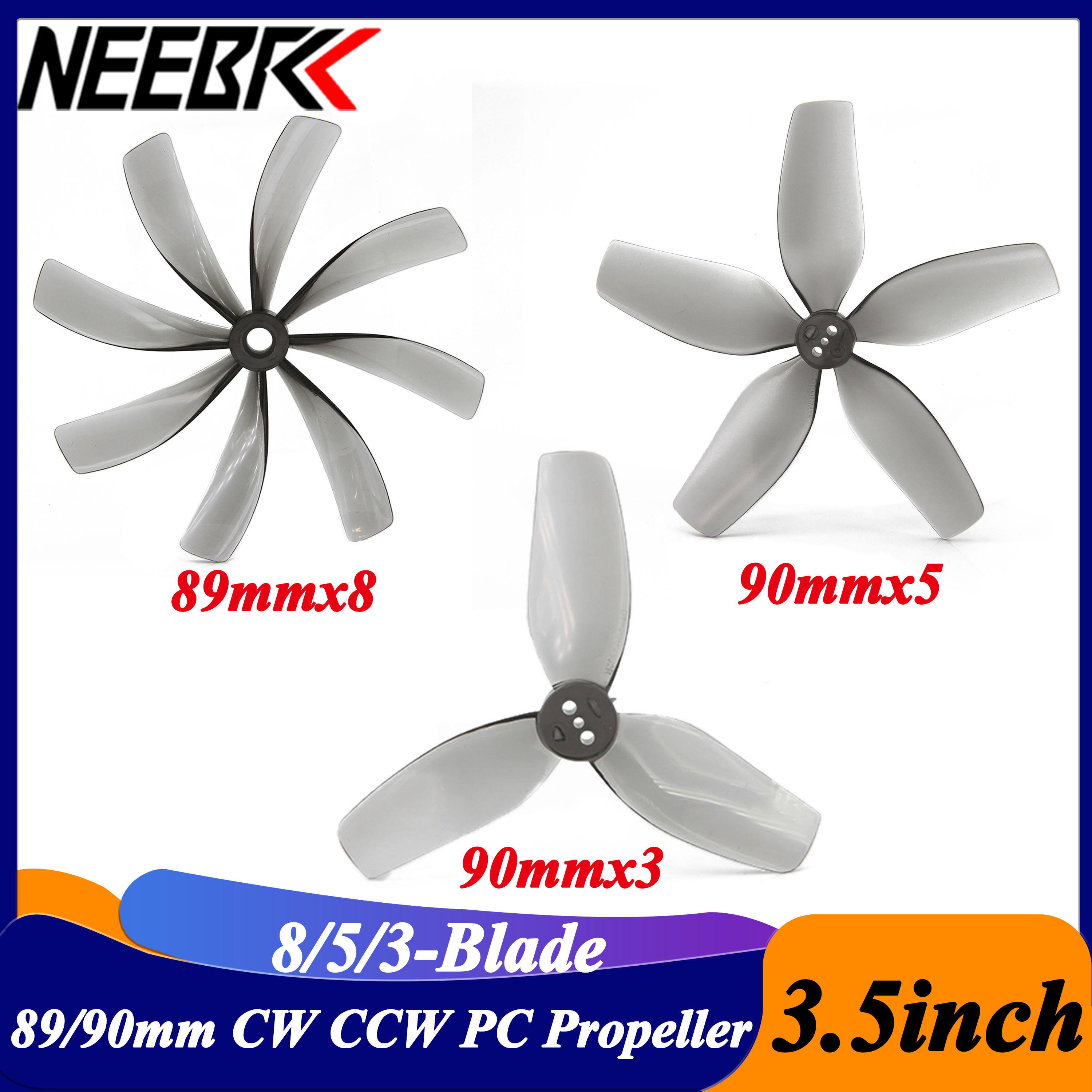2Pairs 3.5inch 89x8 90x5 90x3  - Drone Rc Quadcopter Controller review and price
