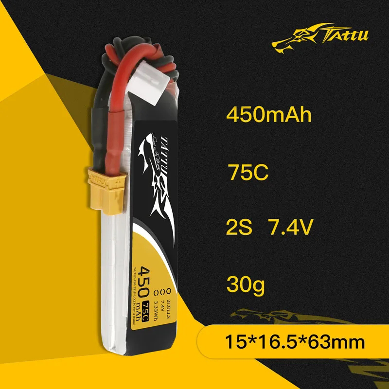 3Pcs NEW TATTU 450/500/550mAh  - Drone Lipo Battery review and price