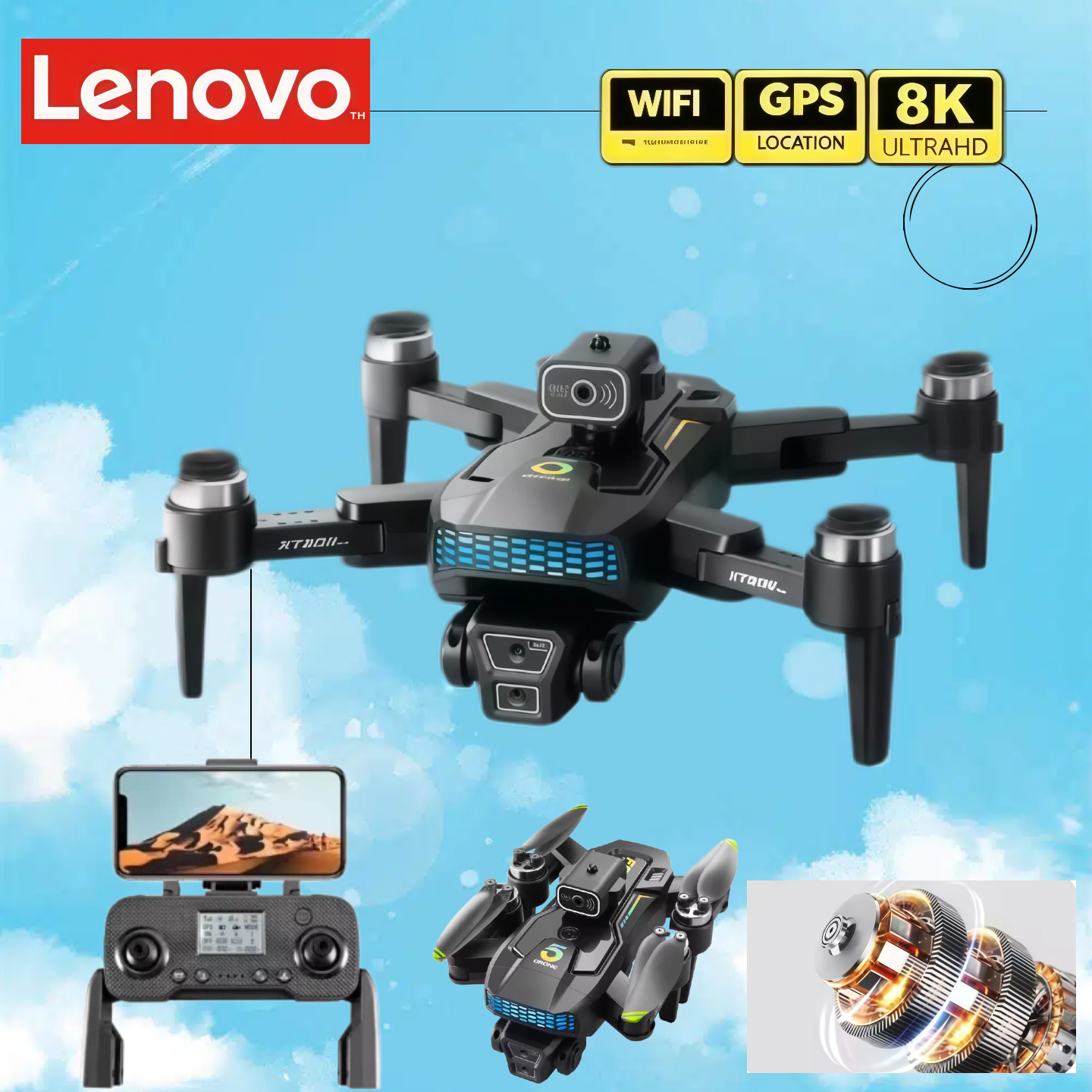 Lenovo  XT505  Foldable Drone  - Xt505 Rc Drone review and price