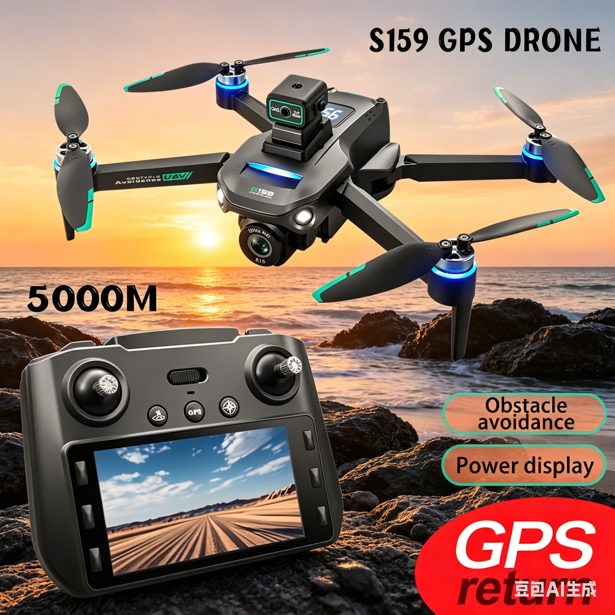 S159 GPS Drone 4K Profesional  - Drone Rc With Screen review and price